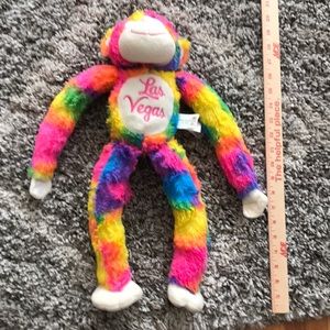 Las Vegas plush rainbow monkey